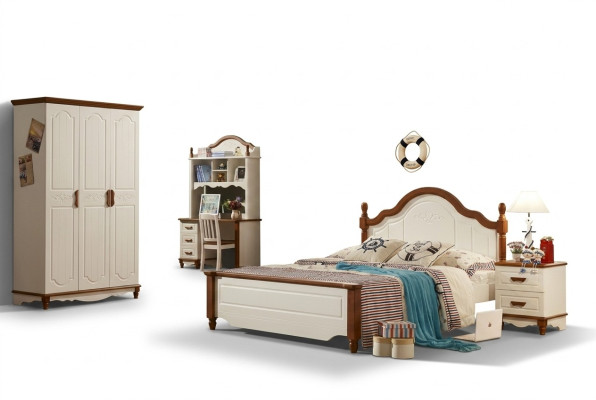 Komplett Set Bett Nachttisch Kleiderschrank Designer Schlafzimmer Möbel Neu 5tlg