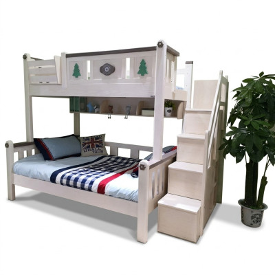 Moderne Etagenbetten Kinder Junge Mädchen Leiter Kleiderschrank Hoch Holz Bett