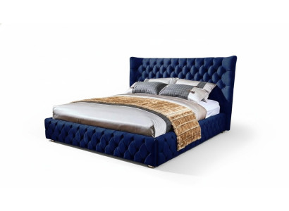 Betten Chesterfield Desi180x200gn Doppelbett Möbel Polster Textil Blau Bett Neu