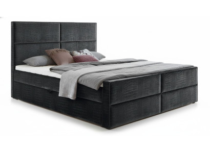 Boxspring Bett Lederbett 200x200cm Hotel Doppelbett Luxus Betten Modernes Neu