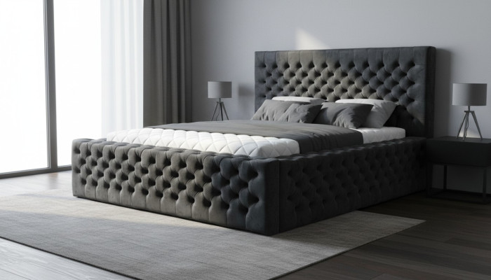 Chesterfield postele moderní hotelová postel manželská postel Nová Moderní king size postel