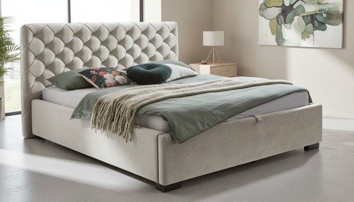 Ložnice hotelová postel 180x200 Chesterfield nová luxusní manželská postel