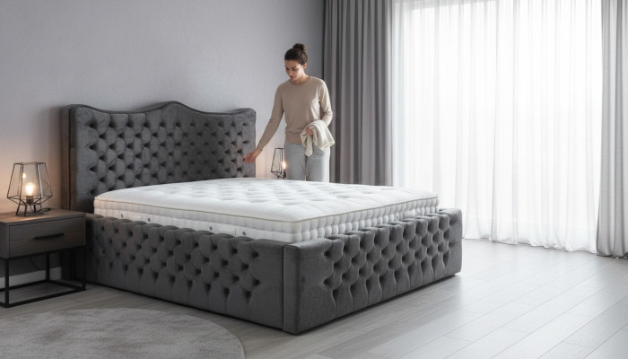 Design Luxus Doppelt Hotel Schlafzimmer Boxspring Komplette Betten Bett Polster   Návrh luxusního dvoulůžkového hotelového ložnice postele kompletní postele postel.