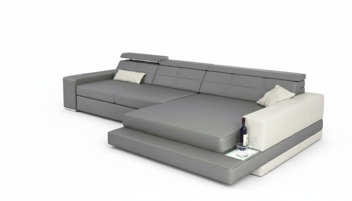 XXL pohovka rohová sedací souprava kůže design moderní sedací souprava L-tvar