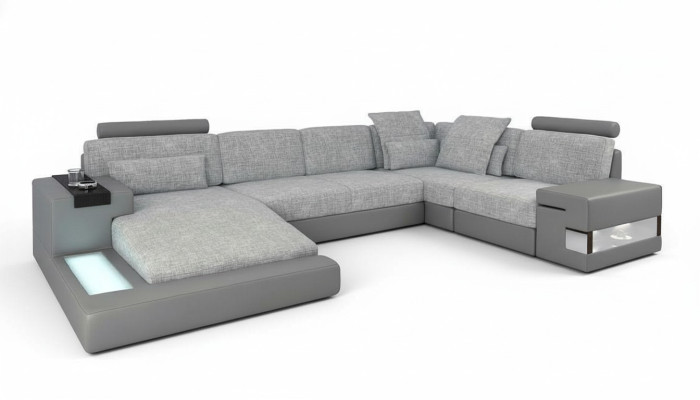 U-Form nábytek pohovka Postele Funkce Potah Tkanina Moderní Design Sofá nové pohovky