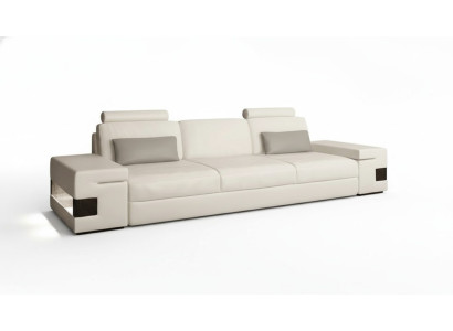 Moderne Luxus Designer Sofa 3 Sitzer Möbel Polster Textil Weiße Couchen xxl big