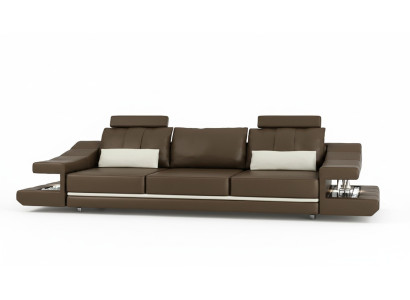 Moderne Luxus Designer Sofa 3 Sitzer Möbel Polster Textil Braune Couchen Ecke
