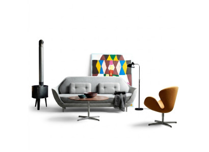 Pohovka obývací souprava Relax Sedací design pohovka Lounge látková šedá Moderní pohovky Nové