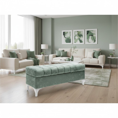 Designer Hocker Chaiselounge Wohnzimmer Modern Sitzbank Fußhocker 140 x 43cm Neu