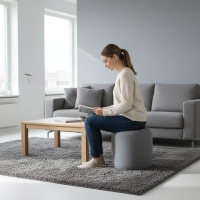 Kolečkový židle Designér Moderní židle Podnožka vedlejší židle Chaiselounge Polstrování