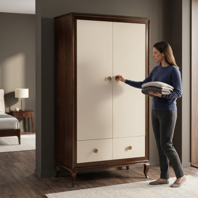 Kleiderschrank Schlafzimmer Holz Schrank Schränke Designer Hochglanz Schrank Neu