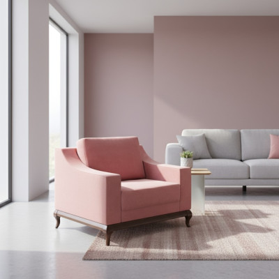 Křeslo Design nábytek klasický styl obývací pokoj 95 x 100 cm Lounge Křeslo Nový