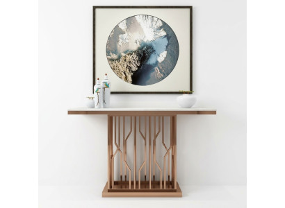 Modern Luxus Konsolentisch Konsol Tische Holz Gold Beistelltisch