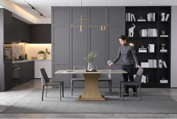 Esszimmer Set Esstisch + 4 Stühle Esszimmer Stuhl Set Garnitur 5tlg.