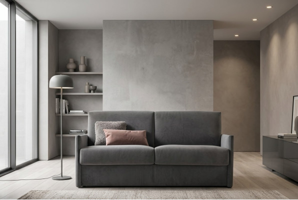 Design Sofa 2 Sitzer Couch Polster Sofas Stoff Wohnzimmer Textil Couchen Neu