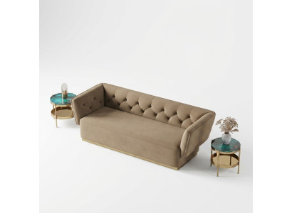 Sofagarnitur 2+2 Sitzer Sofa Wohnlandschaft Sitz Design Couch Lounge Sofa Textil