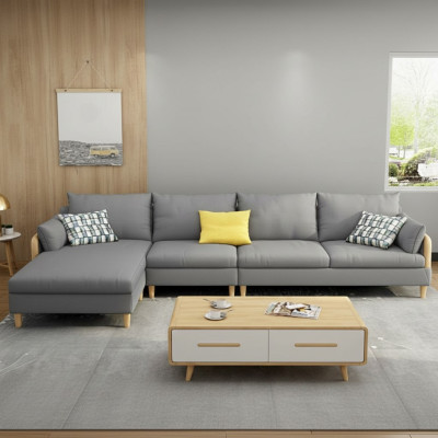 Eck Relax Sitz Luxus Möbel Wohnlandschaft Ecksofa L-form Polster Textil Modern