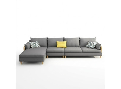 Eck Relax Sitz Luxus Möbel Wohnlandschaft Ecksofa L-form Polster Textil Modern