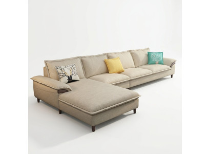Wohnlandschaft Ecksofa Polster Textil Modern Relax Sitz Luxus Möbel Sofa 329 cm -> Obývací pohovka rohová čalouněná textil Modern Relax sedadlo luxusní nábytek pohovka 329 cm