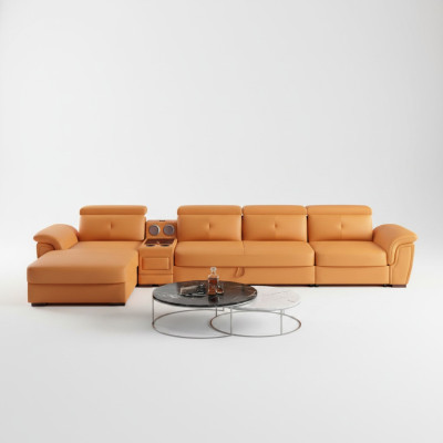 Sofa Couch Ecksofa L-form Polster Modern Sitz Relax Luxus Möbel Wohnlandschaft