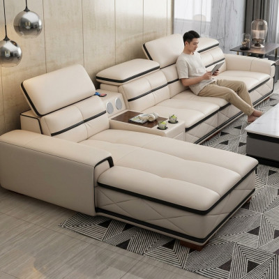 Sofa Möbel Wohnlandschaft Luxus Eckcouch Ecksofa L-form Polster Modern Sofas Neu