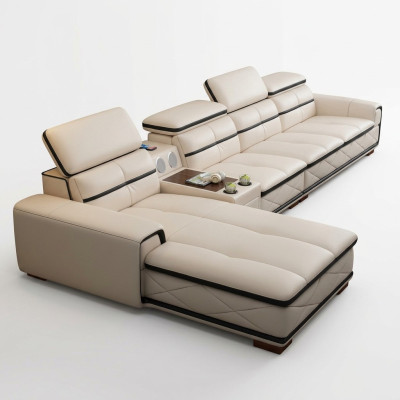 Sofa Möbel Wohnlandschaft Luxus Eckcouch Ecksofa L-form Polster Modern Sofas Neu