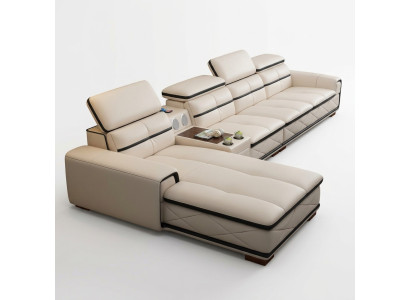 Sofa Möbel Wohnlandschaft Luxus Eckcouch Ecksofa L-form Polster Modern Sofas Neu