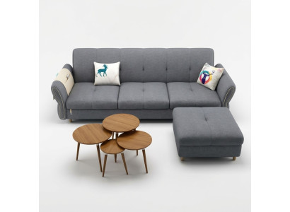 Sofa 3 místa Sedadlo Nábytek Tří osoby Nábytek Luxusní polstrování Pohovky Relaxační Sofy Nový