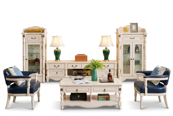Vitrine Wohnzimmer Glas Klassisch 2tlg. Vitrinen Schrank Regal Regale Holz Set