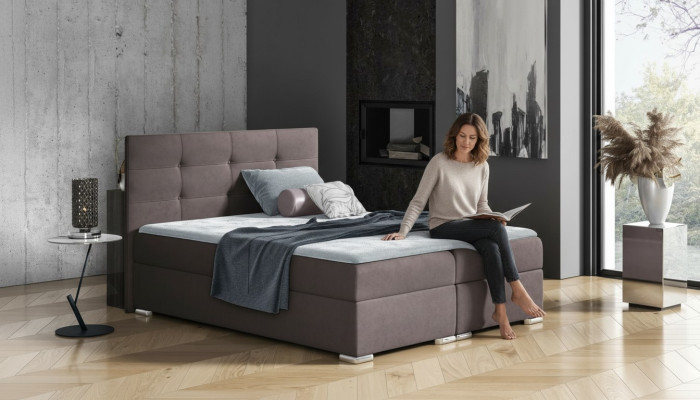 Postel Žebrové lůžko 160x200 ložnice Design Dvojitý Hotel Moderní