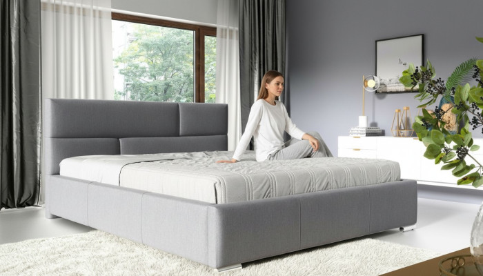 Bett Bettrahmen Schlafzimmer Design Doppel Hotel Modern Stoff Neu 180x200 Möbel