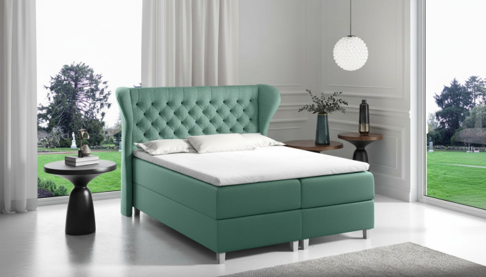 Bett Chesterfield boxspring möbel betten king size samt hotel neu schlafzimmer
