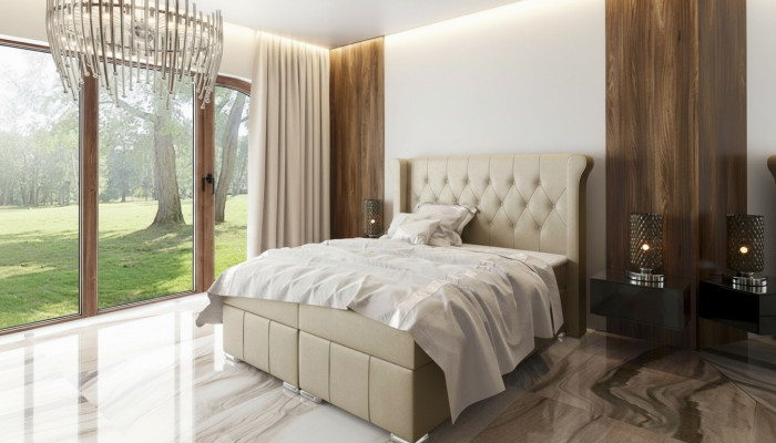 Chesterfield postel + lůžková skříň Boxspring postele ložnice hotel Všechny velikosti!