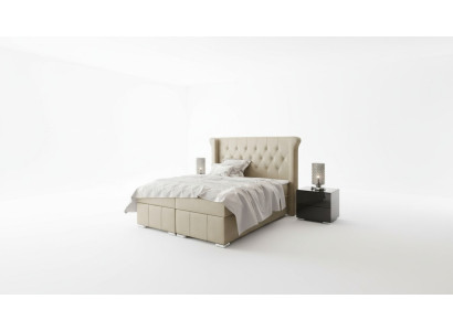 Chesterfield postel + lůžková skříň Boxspring postele ložnice hotel Všechny velikosti!