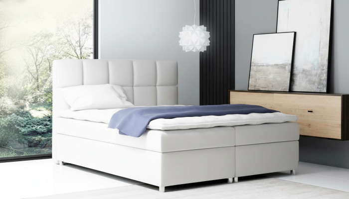Boxspringová postel dvojitá hotelová nábytek postele zařízení velká 200x200 ložnice