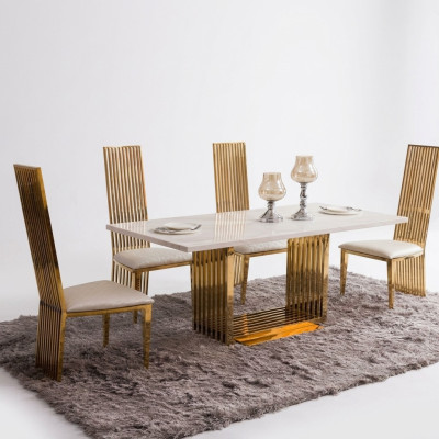 Luxus Tisch Metall Esstisch Mega Design Metall Tische 140x80 Esszimmer Möbel
