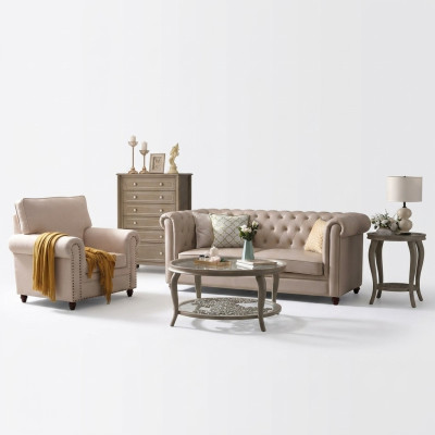 Sofa Chesterfield 321 obývací sestava Sedací design Pohovka Sedací souprava Kožená pohovka