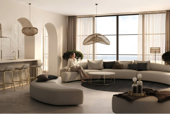 Ecksofa U-Form xxl Sofas Wohnlandschaft Sofa Garnitur 3tlg. Sofas Rund Couchen