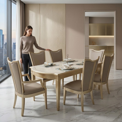 Design Luxus Holz Tisch Esszimmer Möbel Esstische Hotel Einrichtung Tisch 180x90
