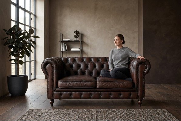 Chesterfield Sofa 2 Sitzer Set Design Sofas Polster Couchen Couch Luxus Möbel