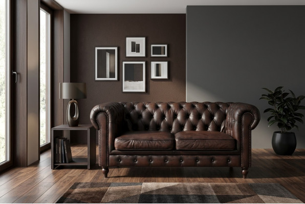 Chesterfield Sofa 2 Sitzer Set Design Sofas Polster Couchen Couch Luxus Möbel