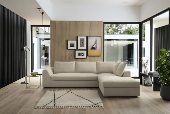 Luxus Ecksofa L-Form Sofas Couch Leder Möbel Sofas Stoff Design Neu alfitalia