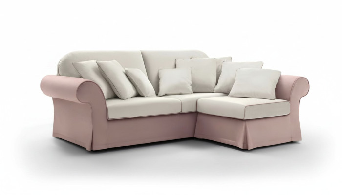 Ecksofa L-Form Polster Sofa Moderne Wohnzimmer Möbel Luxus Stoff Neu alfitalia