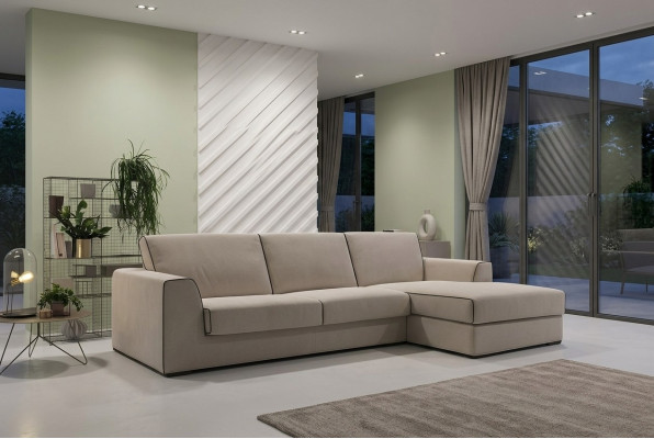 Grau Couch Wohnlandschaft Stoff Eck Sofa Design Textil Sofa L-Form alfitalia Neu