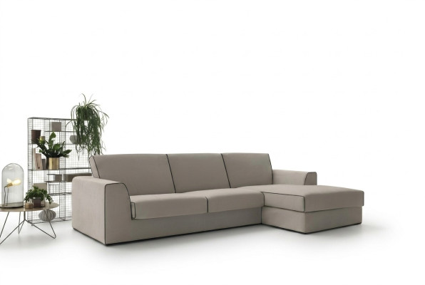 Grau Couch Wohnlandschaft Stoff Eck Sofa Design Textil Sofa L-Form alfitalia Neu