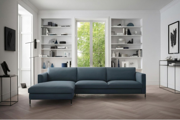 Ledersofa Wohnlandschaft Ecksofa XXL Polster Eck Sitz Couch L-Form Wohnzimmer