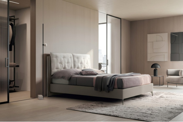Designová postel Ložnice Postele Textilie Hotel Luxus Tkaniny Potah Sedadlo Itálie