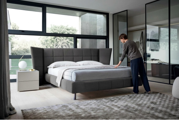 Luxus Design Bett Betten 160 x 200cm Dubai Doppel Hotel Holz Schlafzimmer Bett