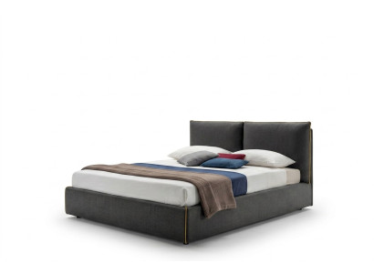 Luxus vycpávka sedací látková designová postel ložnice postele 180x200 cm textil hotel