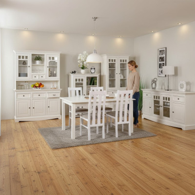 Anrichte Vitrine Buffet Schrank Design Landhaus Möbel Italienischer Stil Luxus